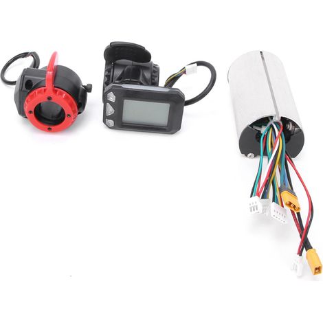 Ensemble Accessoires Vélo Électrique avec Écran LCD 5,5 Pouces Carbone (Accélérateur, Frein) (1/5)
