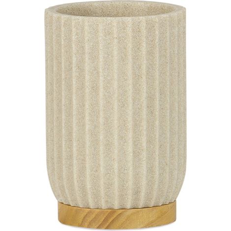 Porte brosse a dent résine beige oceano (1/2)