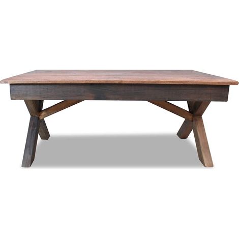 Maison Exclusive - Tavolino in Legno Massello di Recupero Misto 110x60x45 cm (1/5)