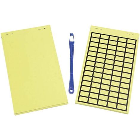 HellermannTyton 598-12227 TAG122B-270-YE-270-YE Etiquette pour impression laser R043261 (1/2)