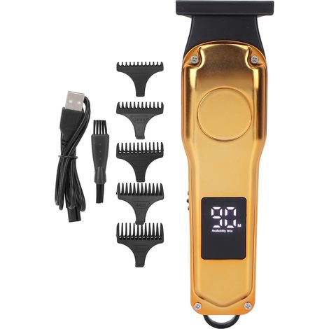 Tondeuse à cheveux électrique rechargeable USB, 5 peignes guides, coupe rapide et silencieuse, tondeuse de coiffure homme (1/5)