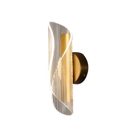 ZOLGINAH Applique Murale Intérieur Lampe Murale LED, 6W Réglable Forme d'arc Moderne Acrylique Luminaire pour d'intérieur Couloir Salon service public Garage (1/5)