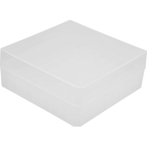 Boîte pour Micro-Tubes à Essai 81 Emplacements, Support Rigide en Polypropylène pour Congélation, Organisation et Protection d'Échantillons en Laboratoire (1/5)
