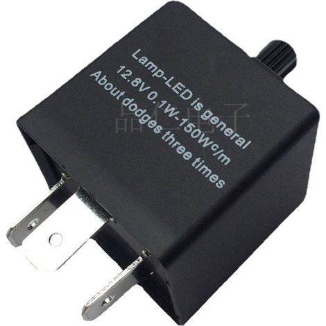 CF14 JL02 KT Blinkgeber mit einstellbarer Frequenz, universell für Autos und Motorräder, andere Typen (1/4)