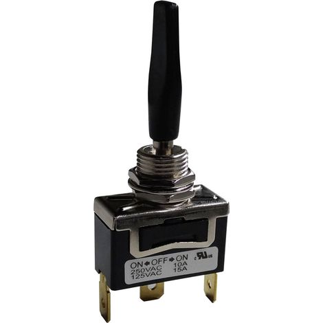 Interrupteur à levier RS PRO, On-Off-On, 1RT, 10 A ( Prix pour 1 )