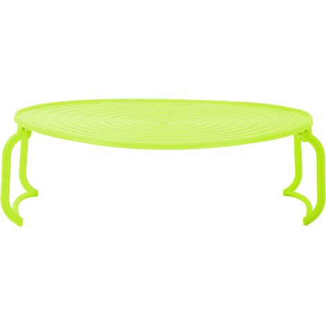1 Plateau chauffant, support micro-ondes, étagère pliable, rangement cuisine, vert（Q3 : Nouveaux produits pour le mois d'août） (1/5)
