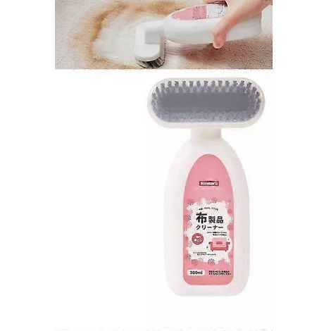 Détachant pour canapés en tissu avec brosse de nettoyage et agent nettoyant spécial (1/4)