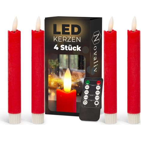 4x Novaliv LED Kerze Echtwachskerzen (1/5)