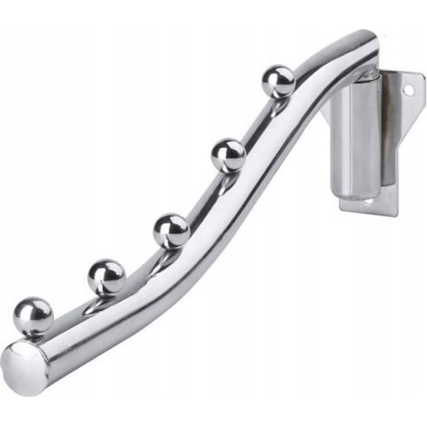 Appendiabiti moderno decorato con 5 sfere d'argento.