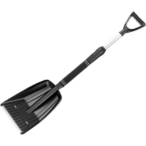 Pelle à Neige Rétractable Légère avec Manche Télescopique Outil de Déneigement Portable pour Extérieur Voiture Jardin et Camping