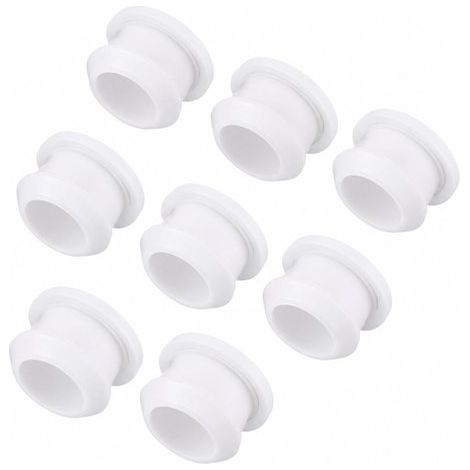 Packung mit 8 Silikon-Schnappverschluss-Lochstopfen 15 mm Durchmesser runde Gummikappen für Lochöffnungen in Paneelen geeignet für Küchenwände (1/5)