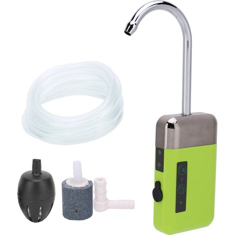Pompe à oxygène avec détection de pompage d'eau, 3 modes et lumière LED pour la pêche et le lavage des mains 210 (1/5)