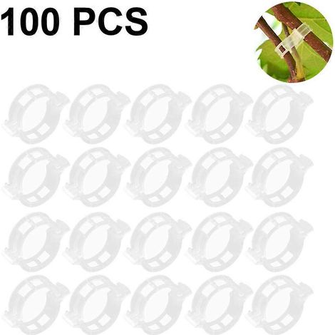 Clips pour tomates, supports en plastique de haute qualité pour plantes grimpantes, conception ventilée favorisant une croissance saine et verticale, boucle facile à utiliser, réutilisables. (1/4)