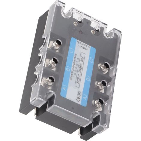Relais statique triphasé SSR-3 D4860 60 A CC-CA 480 V - Équipement de contrôle de distribution (1/5)