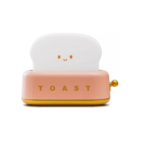 Rosa LED-Nachtlicht in Toastform, wiederaufladbare Kinderbettlampe, einstellbare Helligkeit, mit Timer-Funktion, Geburtstagsgeschenk (1/5)