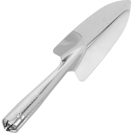 Paletta da giardino - Paletta in metallo - Rinvaso piante - Acciaio inossidabile - Lunghezza 27 cm - Argento (1/5)