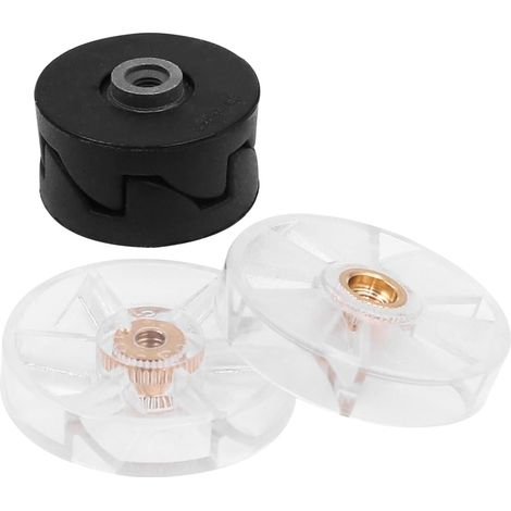 Engrenage Mixeur - 4 Pièces - Plastique - Filetage Inversé - Compatible Nutribullet 600W 900W - Noir Transparent (1/5)