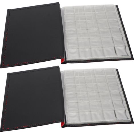 2 pièces Classeur à Pièces de Monnaie 250 Pochettes Recto Verso Transparentes pour Collectionneurs (1/5)