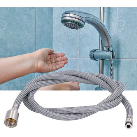 Tuyau de robinet épaissi Tuyau de robinet en PVC Tuyau de Robinet Rétractable G1/2 1,5m Tuyau de jardin tete (1/4)