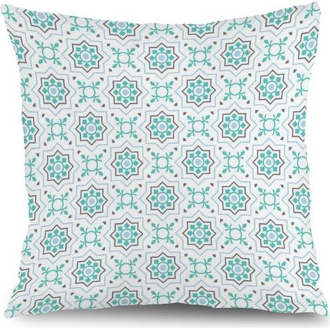 Housse de coussin jardin floral, style ferme pour canapé maison,45×45cm (1/5)