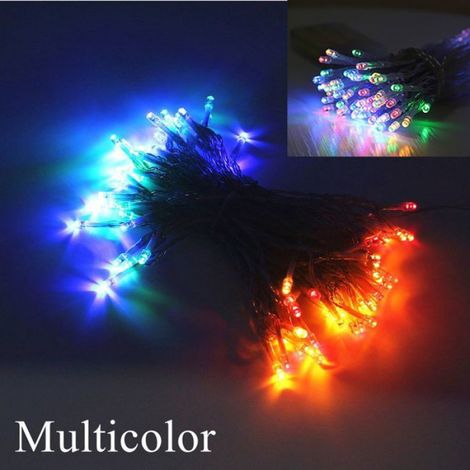 Guirlande lumineuse LED - - 10M - 100 LEDs - Intérieur - Colorée (1/2)