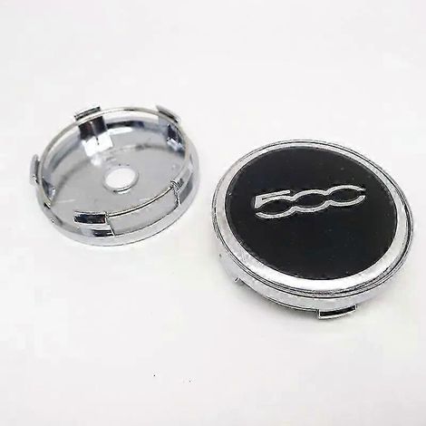 4 enjoliveurs centraux de 60 mm compatibles avec les jantes Fiat 500, Punto, Stilo, Bravo, Ducato, Freemont, 124 et 600. Protection anti-poussière. (1/4)