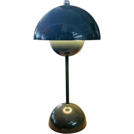 Lampe de table nordique danoise en forme de bouton de fleur, rechargeable. (1/5)