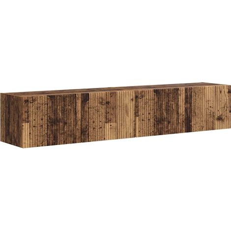 Maison Exclusive - Meuble TV mural 2 pcs Bois Ancien 78,5 x 31 x 29,5 cm (1/5)