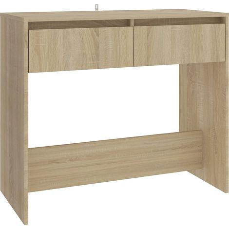 Table console，Table d'appoint，Bout de canapé，Meuble d'entrée chêne sonoma 89x41x76,5 cm bois d'ingénierie