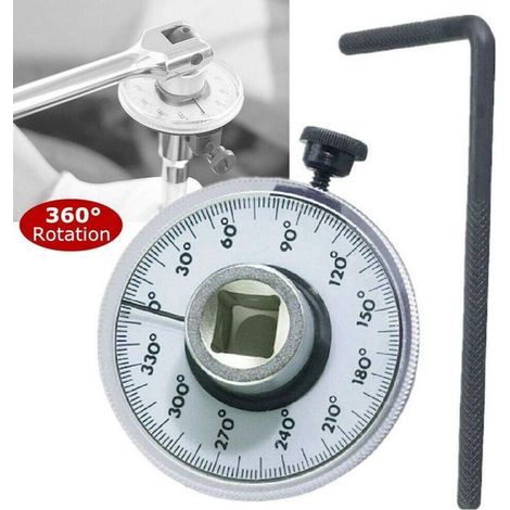 Clé angulaire de serrage pour clé dynamométrique en carré 1/2" (1/4)