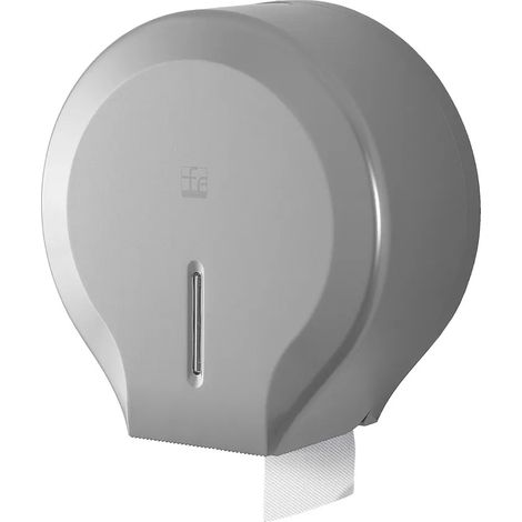 Distributore di carta igienica a rotoli fino a 300 mt in ABS grigio (1/5)