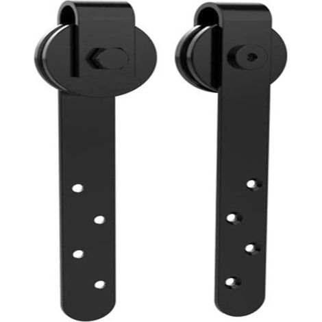 Kit de quincaillerie pour Porte de Grange Ensemble de Rails Suspendus for quincaillerie de Porte de Grange Facile à Installer en Douceur et en Silence (1/5)