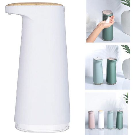 Automatischer Seifenspender, 300 ml, elektrisch, berührungslos, USB-aufladbar, geeignet für Küchen und Badezimmer, schwarz.