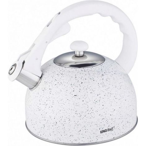 Wasserkocher mit Pfeife, 2,6 l, Kinghoff KH-1407, Marmor (1/5)