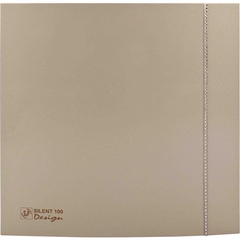 Aérateur VMP - SILENT 100 CZ CHAMP DESIGN SW UNELVENT - 403488 Aérateur VMP ultra-silencieux design clapet anti-retour couleur champagne Swarovski