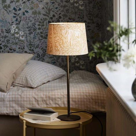 [GEBRAUCHT] B-Ware PR Home Tischlampe Base Eldertree LED Leuchte gelb grau 58cm Höhe 25cm Ø (1/2)