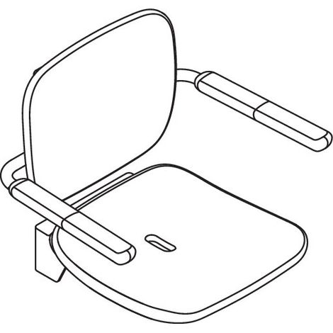 HEWI 802.51.23360 Siège rabattable Premium (1/2)
