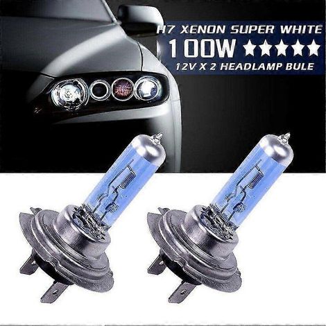 12V H7 100W Xenonweiß 6000K Halogenlampen für Autoscheinwerfer (1 Paar)