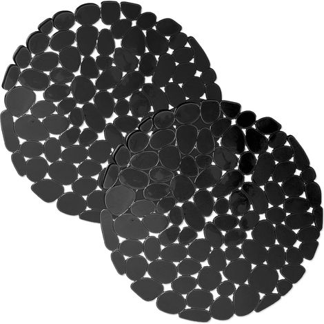Lot de 2 Tapis Evier, 29x29 Cm, Pvc Souple Antidérapant, Drainage Rapide, Pour Vaisselle Et Légumes, Cuisine (1/5)