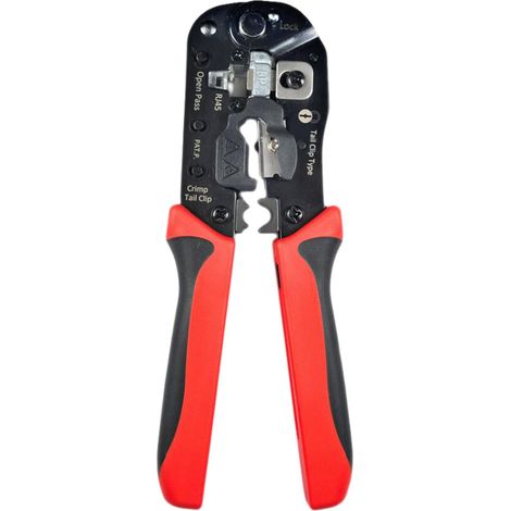 Lanview LVN125457 crimpadora Juego de matrices para cables Rojo