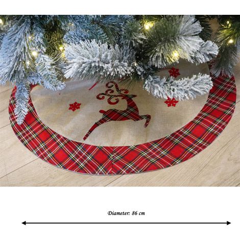 Christmas Tree Skirt Reindeer 86 cm (1/5)