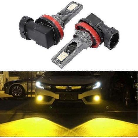 2 microprocesseurs H11 H8 DC12V-24V 12W Phare antibrouillard LED pour voiture JR2025032601008