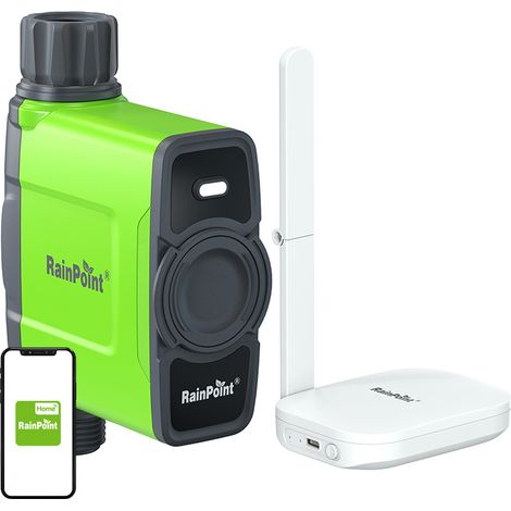 RainPoint WLAN-Bewässerungssteuerung für 1 Zone mit Gateway