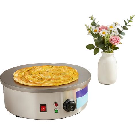 Crêpière, 3KW de puissance, surface de cuisson de 45 cm, tension de 220V, sortie de 3,5 kg/h, plage de température de 50-300℃ (1/5)