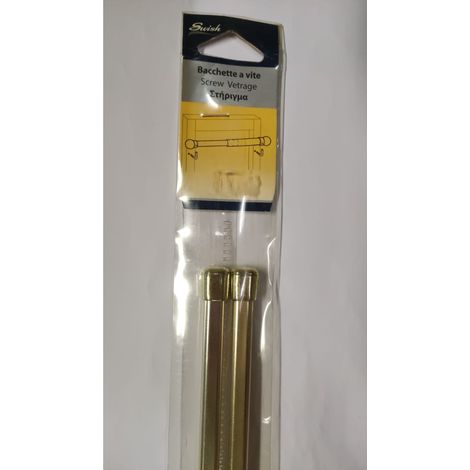SWISH - BACCHETTE PER TENDE A VITE ORO QUADRO 80-100CM