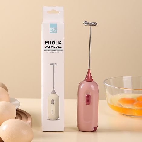 Batteur À Oeufs - Batteur Électrique Portable En Acier Inoxydable - Pour Cuisine Maison, Pâtisserie Et Boissons - 1 Pièce (1/5)