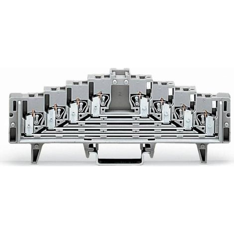 [NEUWERTIG] B-Ware Wago Rangierklemme Klemmleiste Klemme 7.62 mm Zugfeder Belegung L Grau 50 Stück (1/2)