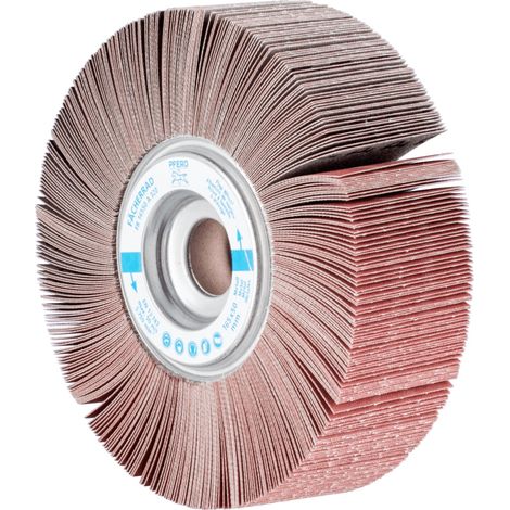 PFERD TOOLS Lamellenschleifrad FR Ø 165x50mm Bohrung Ø 25,4 mm A320 für universelle Anwendung 2 Stk (1/5)