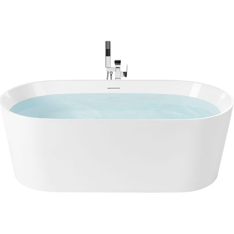 Freistehende Badewanne RESTINGA 167 x 81 cm Weiß (1/5)