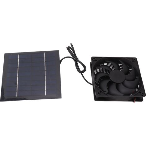 Kit de ventilateur solaire 10 W pour petites serres, niches pour chiens, abris de jardin - Ventilation (1/5)